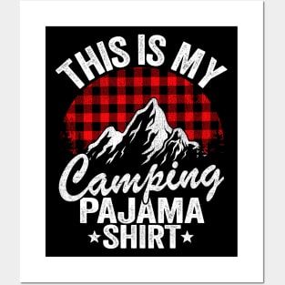 This Is My Camping Pajama Camping Funny Hiker Posters and Art